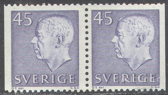 М1440 Стандарт Короли Монархи Густав VI 1967 Швеция 2м ** 2МЕ