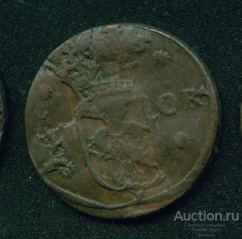 Швеция. 1/4 эре 1635г (4424)