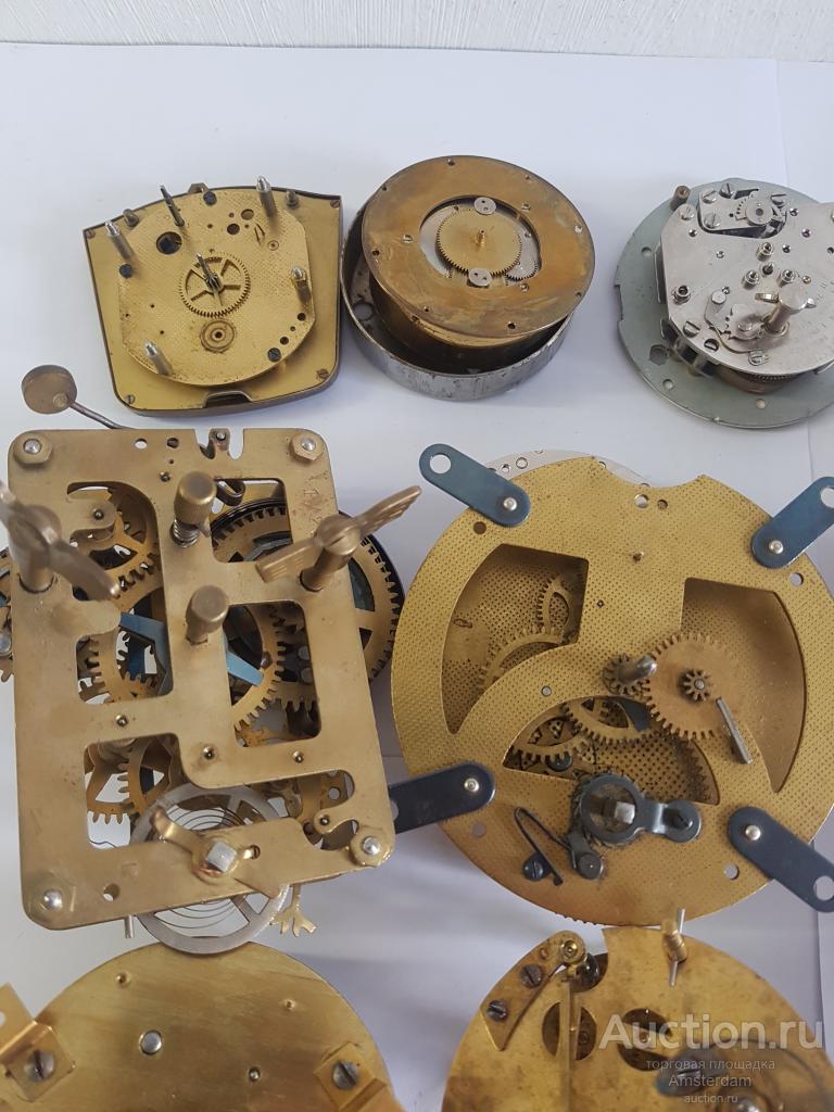 Старинные механизмы для каминных часов Германия/Франция.