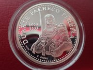 Португалия 200 эскудо 1999 ПРУФ . Мореплаватели ,Корабли .ОРИГИНАЛ !!СЕРЕБРО . / Ш 740
