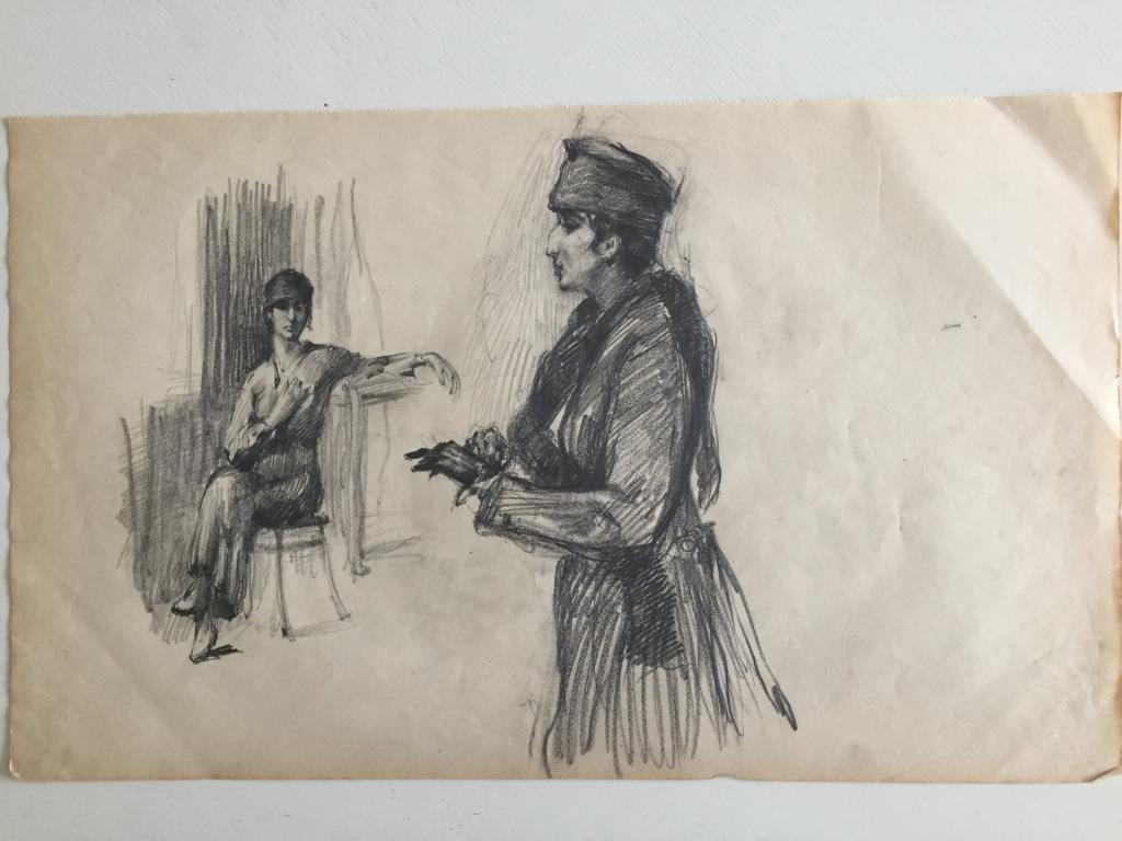 Топорков Д.А. (1885-1937) "Две женщины"