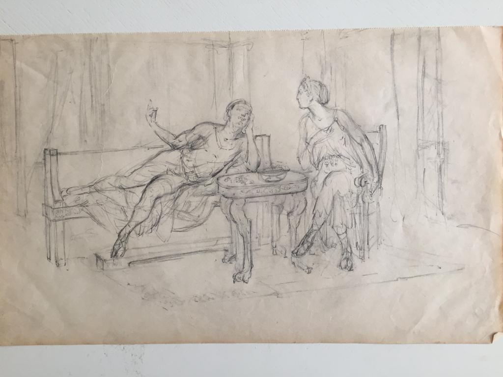 Топорков Д.А. (1885-1937) Общение у столика