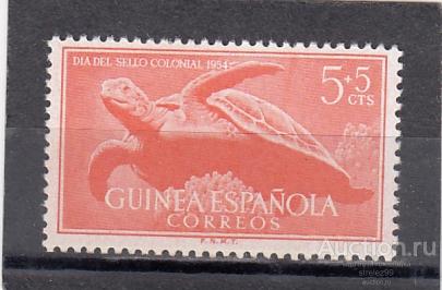 ИСПАНСКИЕ КОЛОНИИИ ГВИНЕЯ GUINEA  ЧЕРЕПАХА Сост**
