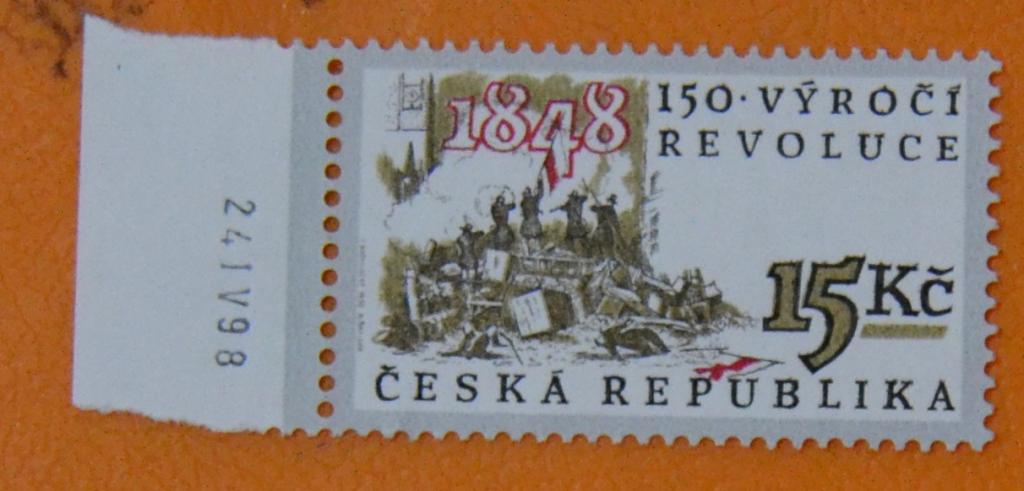 Чехия 1998 г.150 лет революции 1848 года в Праге. MNH