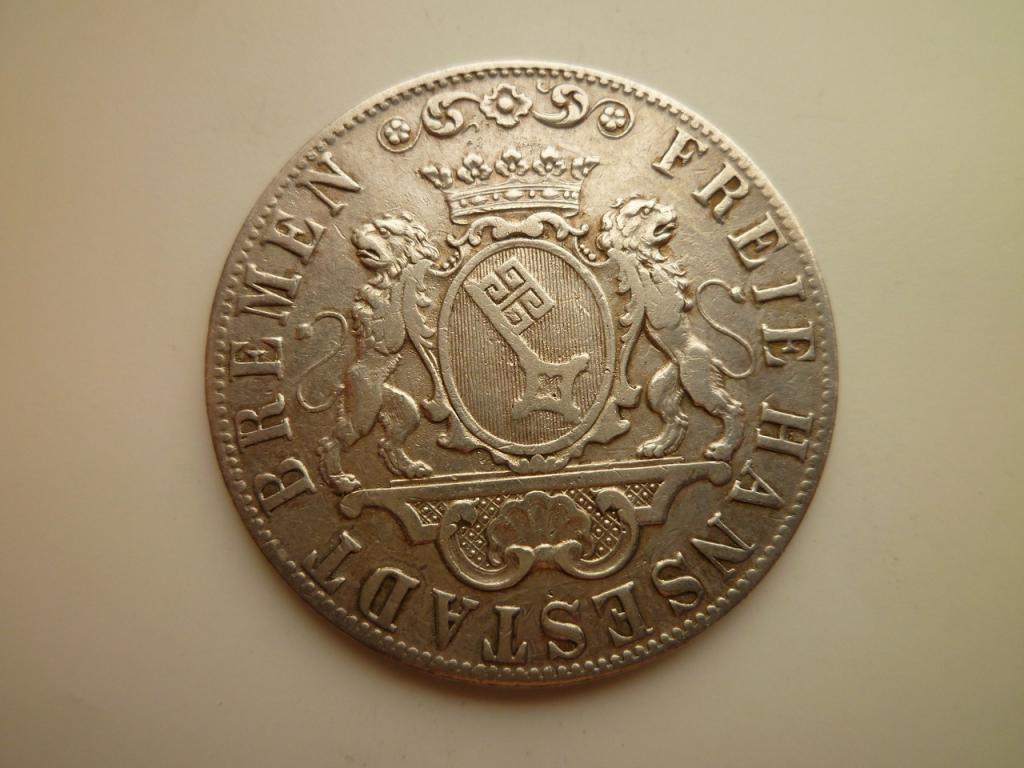 36 грот (1/2 талера)1845 года. Бремен. Редкие! Отличное состояние!