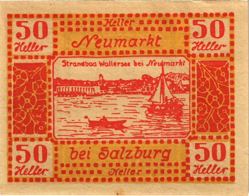 Австрия, нотгельд  Salzburg 50 геллеров 1920 год