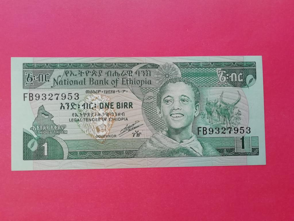 1 бырр 1969г.(1991г.) Unc.Эфиопия.Р-41b.