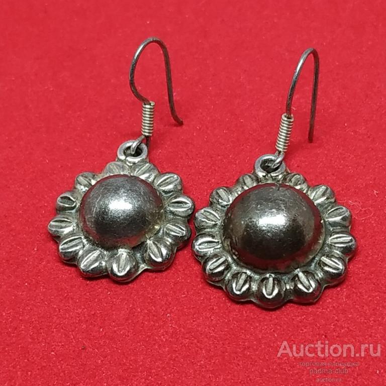 Серьги из мексиканского 925 серебра.