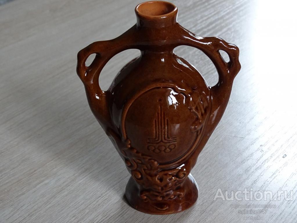 КУВШИН ОЛИМПИАДА 80 МОСКВА 1980 СИМВОЛИКА КЕРАМИКА СССР