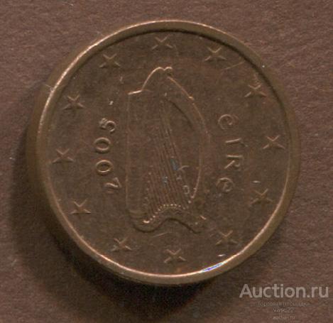Ирландия 1 цент 2005 год арфа