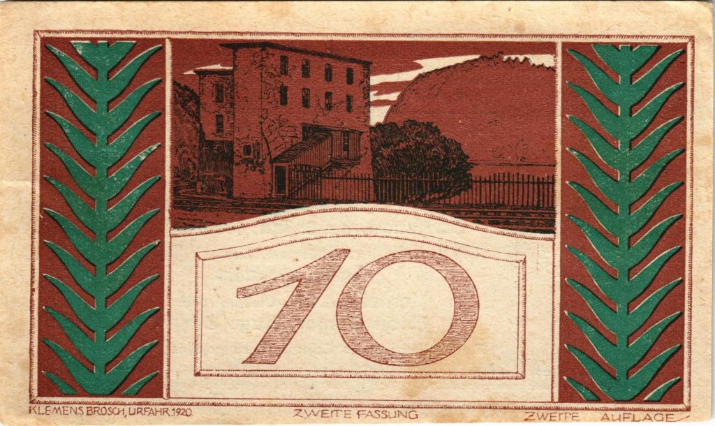 Австрия, нотгельд  Puchenau 10 геллеров 1920 год