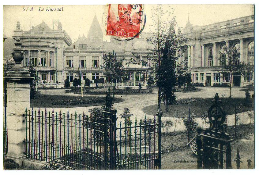 Бельгия Курорт курзал почта штемпель