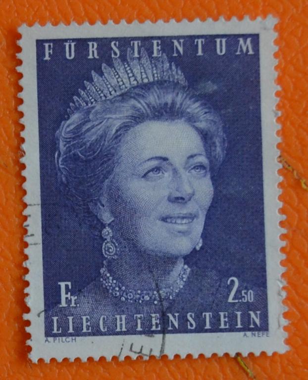 Лихтенштейн 1971. Принцесса Джина. Королевские особы. СТО