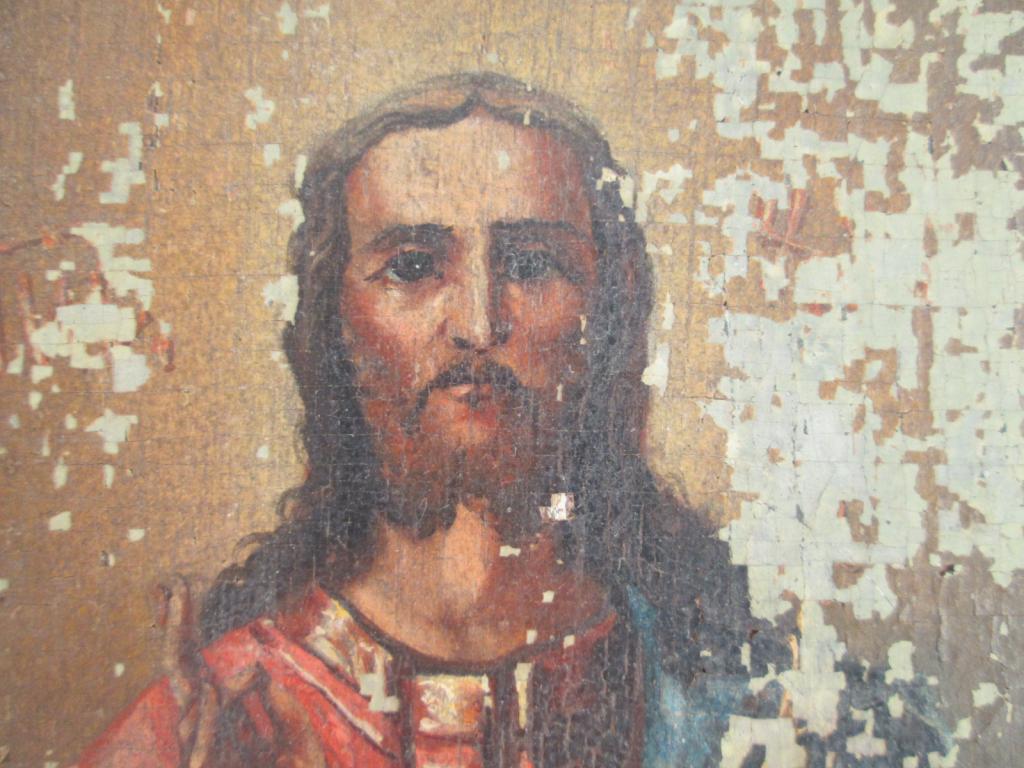 КРАСИВЕЙШИЙ ГОСПОДЬ ВСЕДЕРЖИТЕЛЬ , СПАСИТЕЛЬ , 19 ВЕК !!! ЖИВОЙ СВЕТЛЫЙ ЛИК !!! ПРЕКРАСНОЕ ПИСЬМО !!