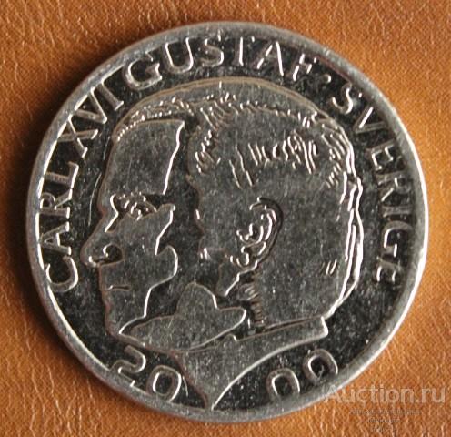 Швеция 1 крона . 2000 г .