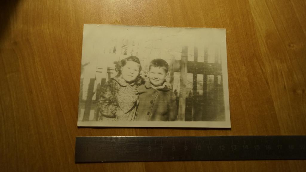 №224 Ретро фото СССР мальчик и девочка брат и сестра