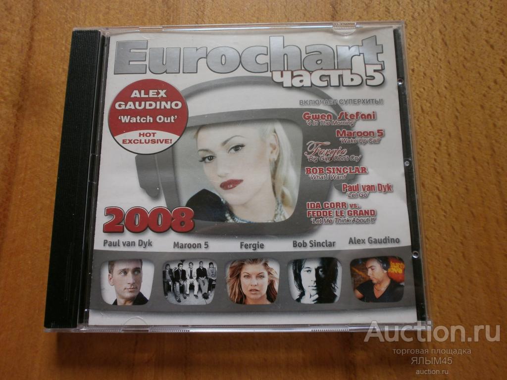 Eurochart 5 2008 CD Лицензия! Танцевальный рай!