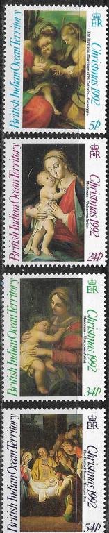 Брит. территории  в  Индийском  океане. БИОТ.   живопись   Ми 128-31 **