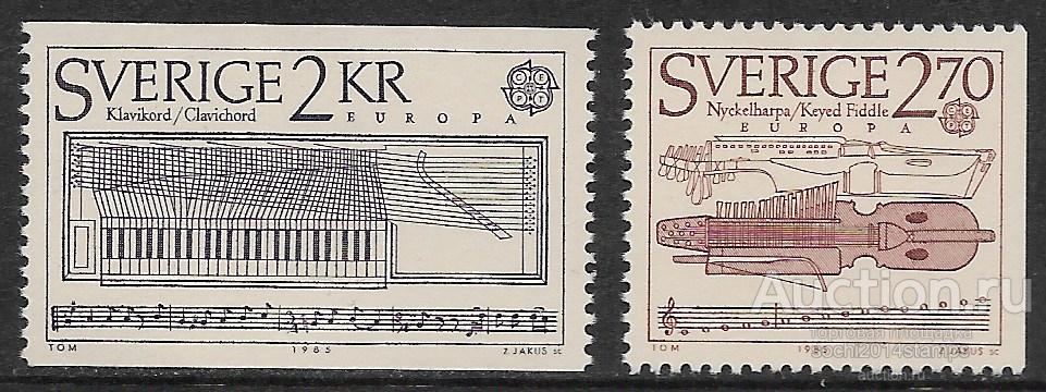 Швеция. EUROPA-CEPT. Европейский год музыки. Серия