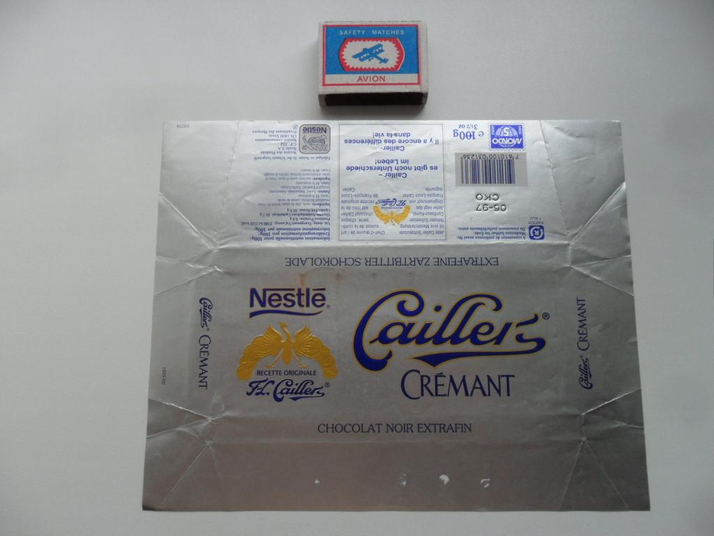 Этикетка. Обертка. Шоколад "NESTLE". 1997 г.