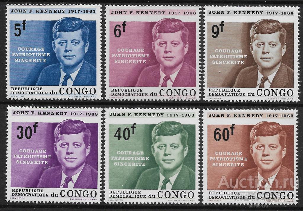 Конго. 1-я годовщина смерти президента Кеннеди. Серия