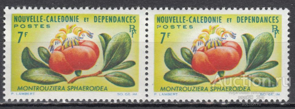 Новая Каледония 1964 монтрузьера Mi399 MLH пара