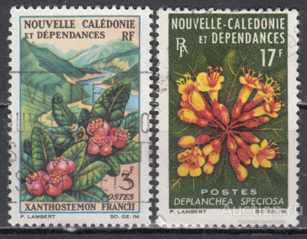 Новая Каледония 1964 цветы Mi396,401