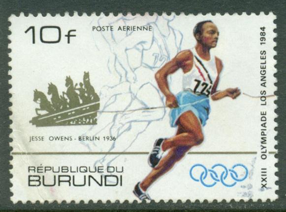 Burundi Бурунди 1984 Олимпиады Олимпийские игры призёры медали бег атлетика (10f почт. гаш.)