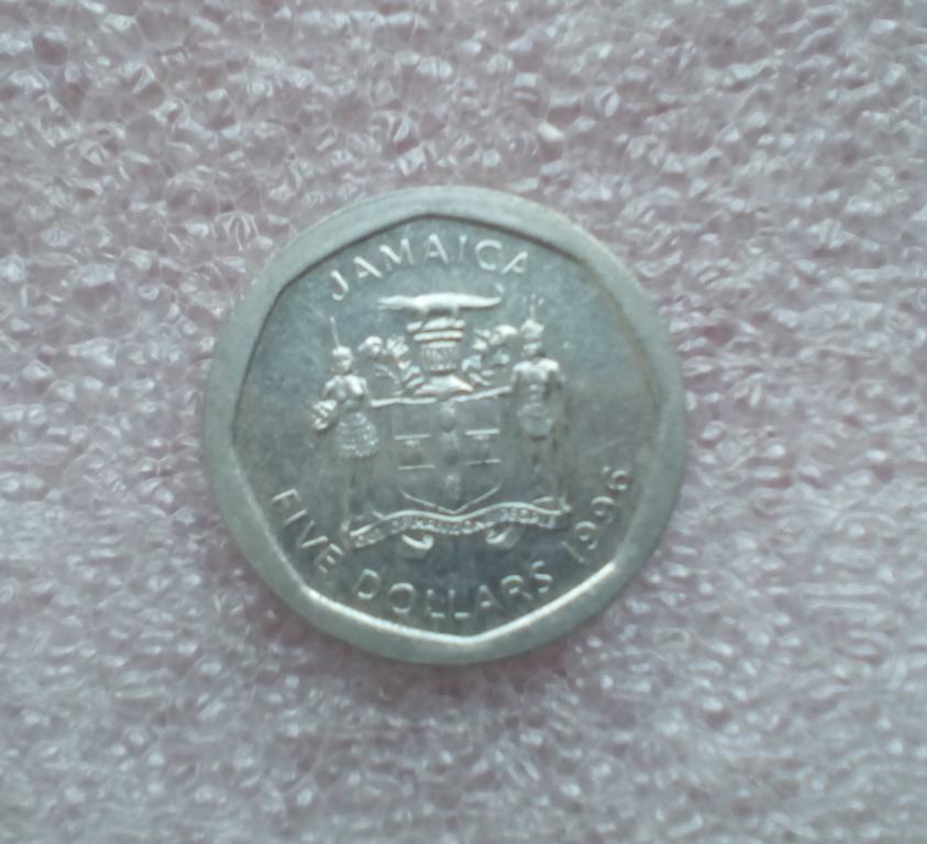 Ямайка 5 долларов 1996 № 1