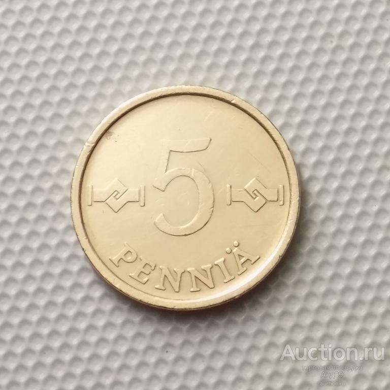 Финляндия 5 пенни 1963 года (4370а)