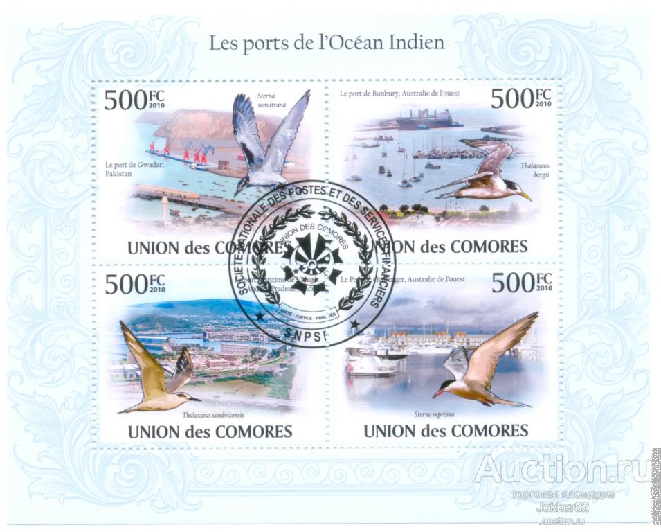 Коморы 2010 птицы лот-18603