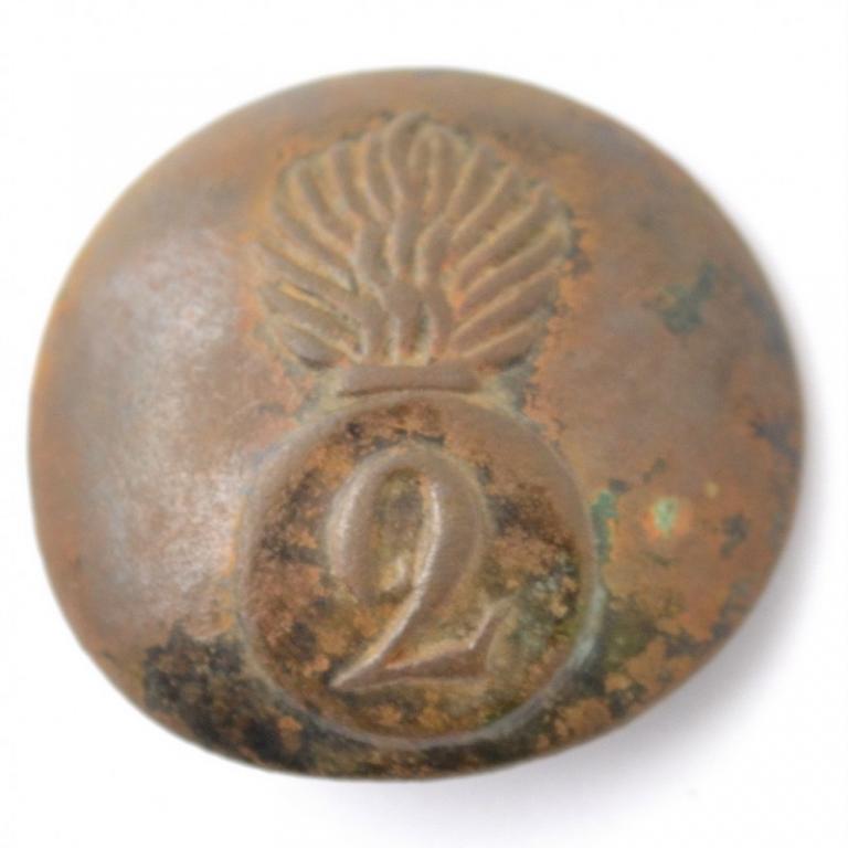 Пуговица солдатская гренадера 2 полка (72232)