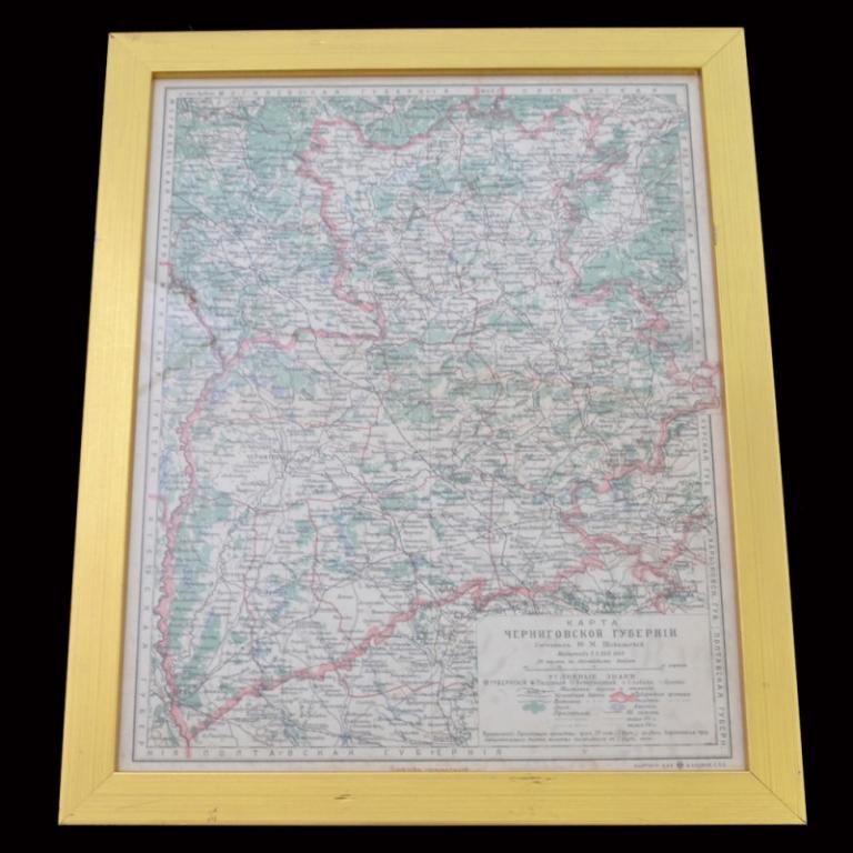 Черниговская губерния карта