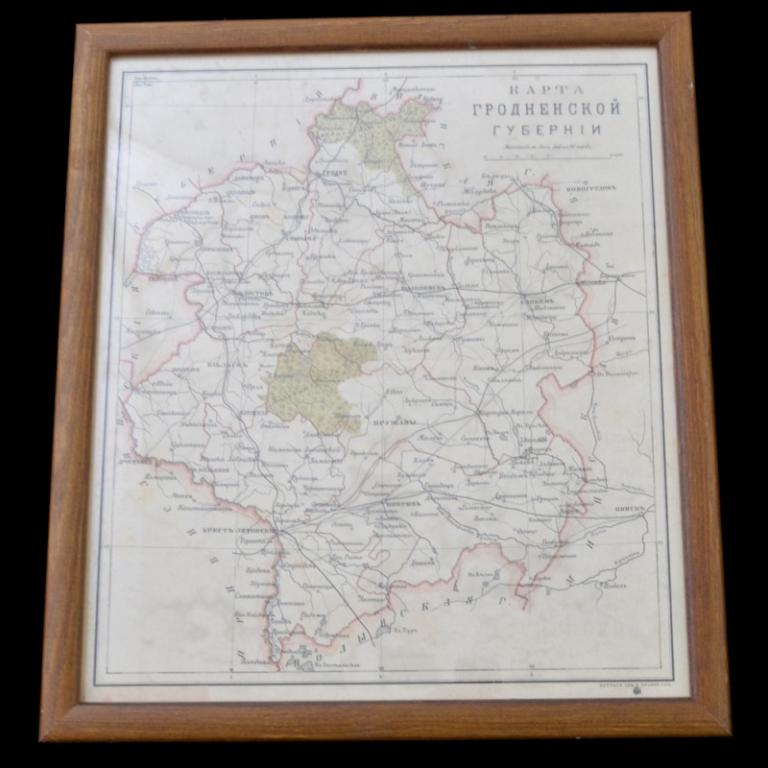 Карта гродненской губернии
