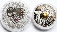 2 монеты: 20 рублей 2010. Беларусь. 10 злотых 2008. Польша. Серебро. 925 проба.