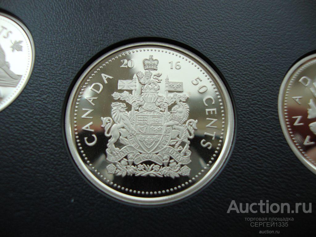 Канада 50 центов 2016 Герб ПРУФ Из набора