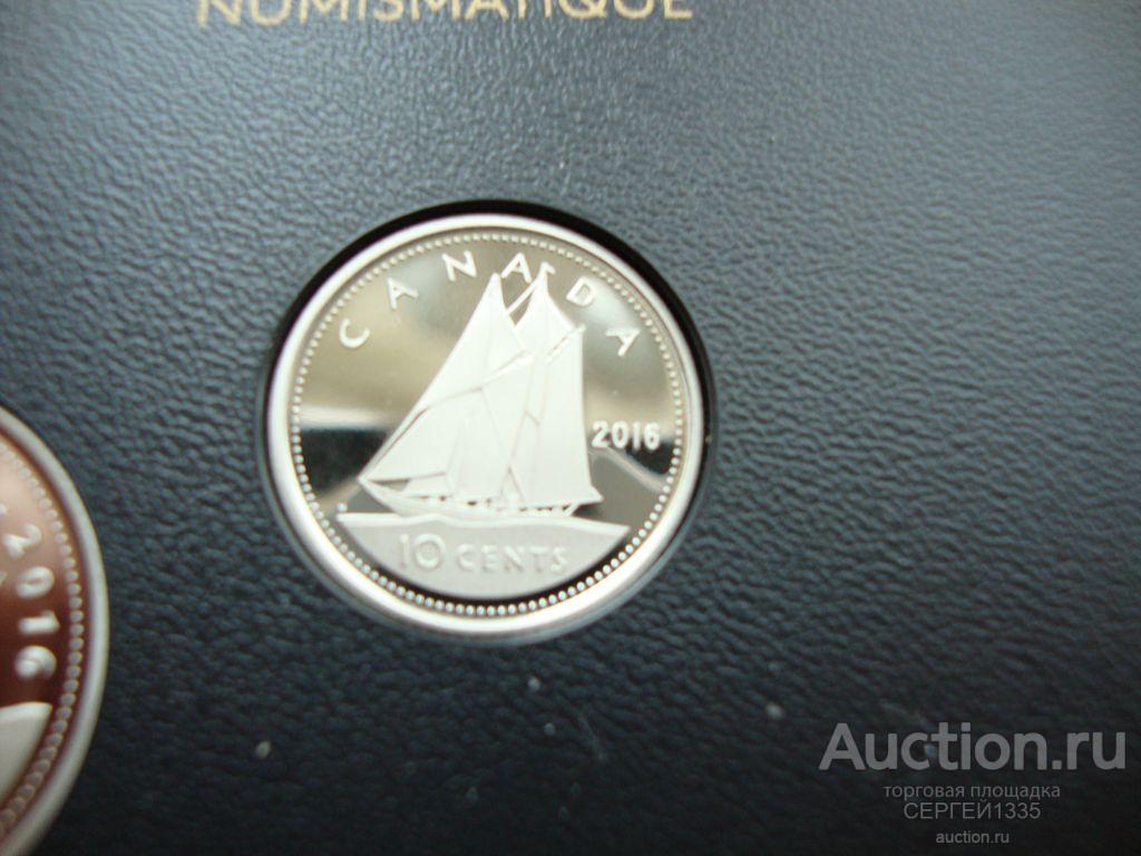 Канада 10 центов 2016 Корабль парусник ПРУФ Из набора