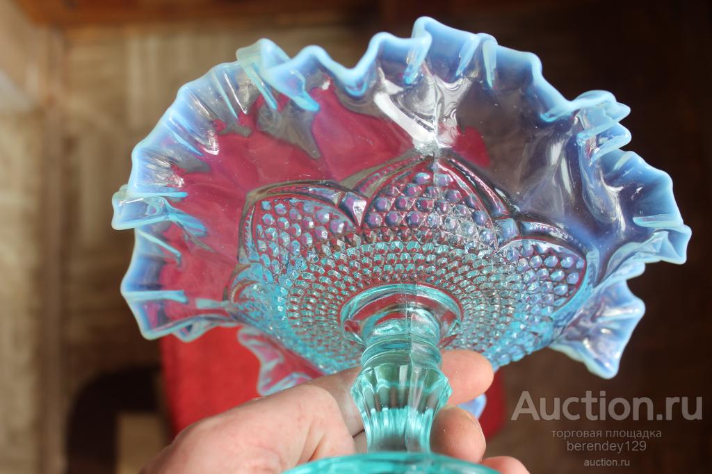 Ваза , вазочка , конфетница .  Стекло .  Мальцов . Бахметьев . Круженковы .