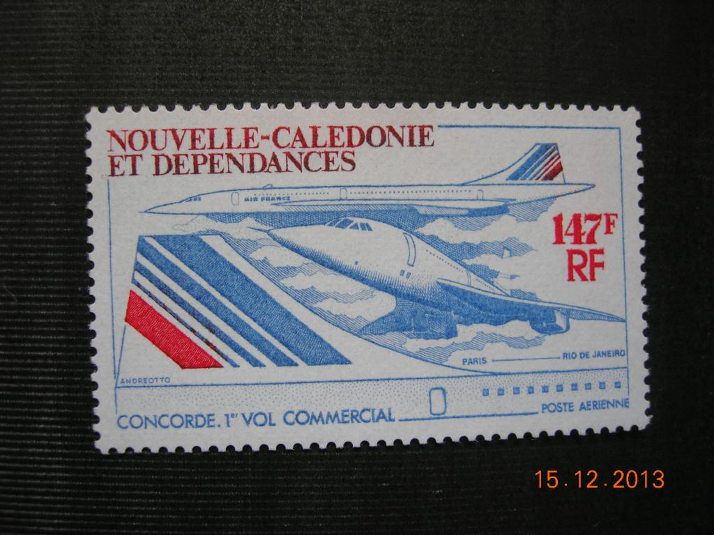 Новая Каледония 1976 самолет (Конкорд)   MNH
