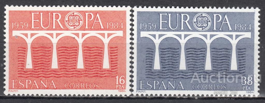 Испания 1984 Европа-СЕПТ Mi2633,2634 MNH