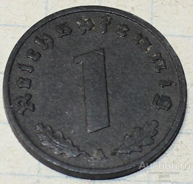 Монеты Германия 1 пфенниг 1943 г.