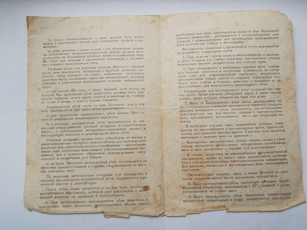 Акт вынужденного убоя животных образец