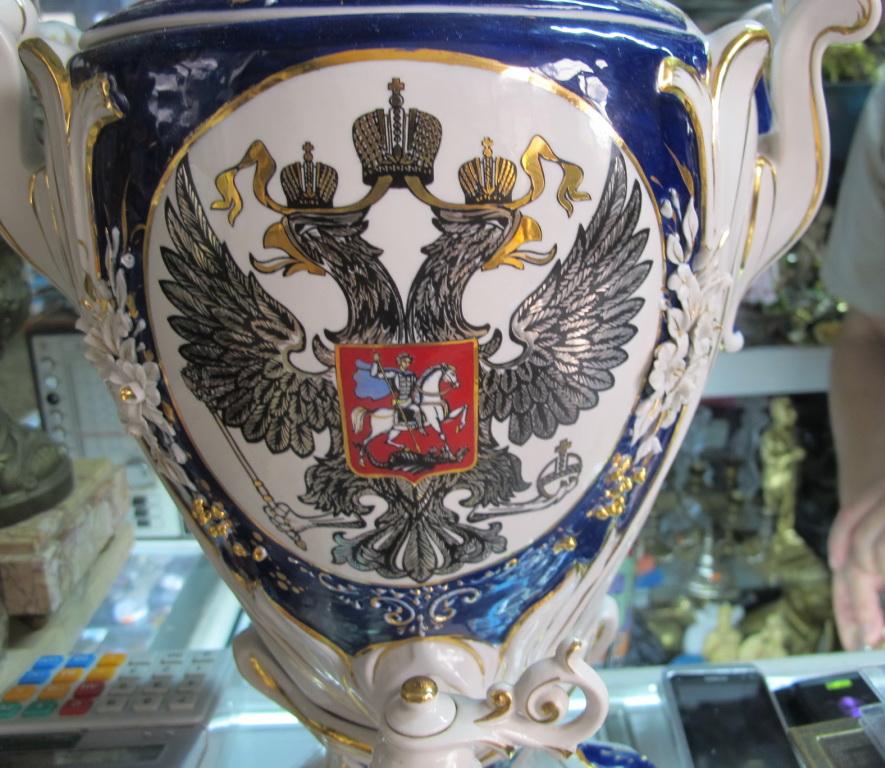 самовар фарфоровый электрический,частный заказ,фарфор Кисловодск