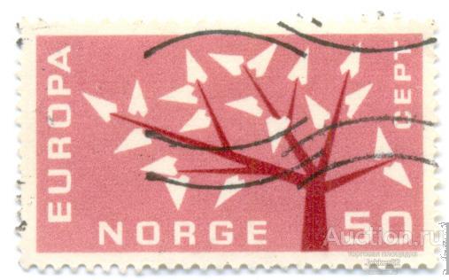 Норвегия 1962 дерево септ лот-18174