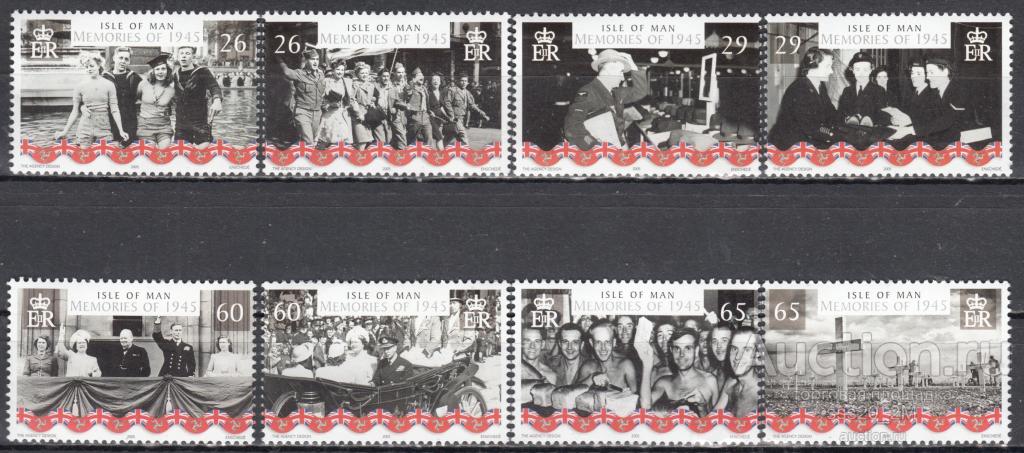 Мэн 2005 60-летие окончания 2-й мировой Mi1193-1200 MNH