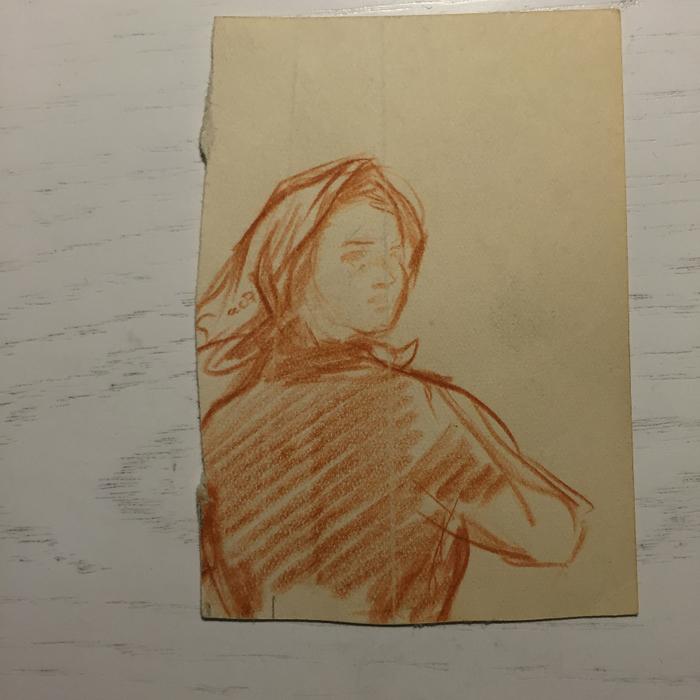 Успенский Б.А. (1927-2005)  Молодая девушка