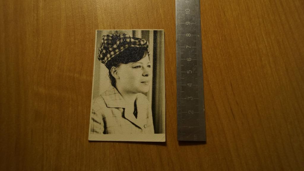 №498 Ретро фото СССР девушка прическа головной убор