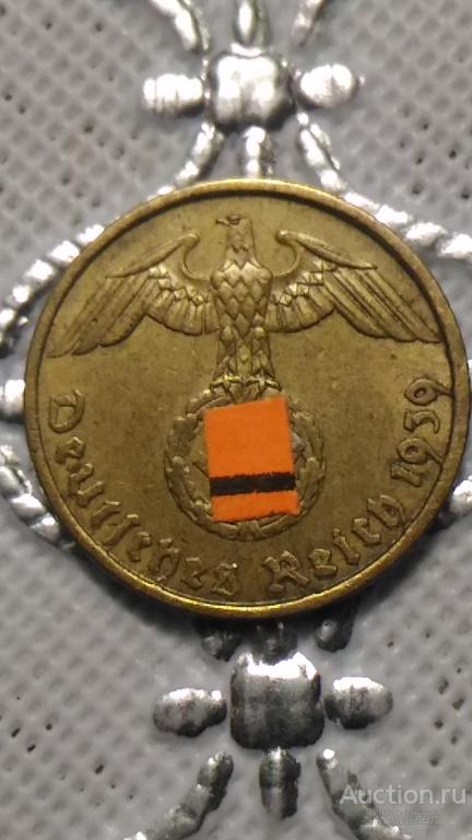 3й рейх, Германия, монеты  5 пфенинг   А,  1939 год ,  хороший сохран ! пфеннинг