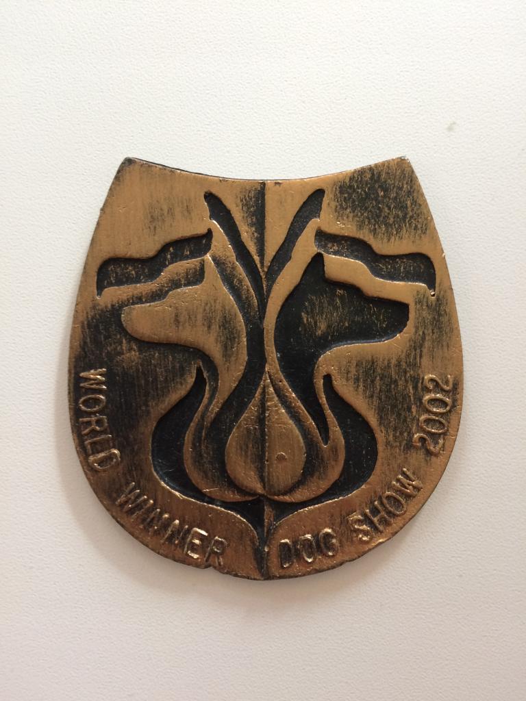 Медаль. Чемпионат мира собак. 1 раз в год. 2002 Амстердам.