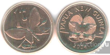 Папуа Новая Гвинея 1 тойя 2004 года. UNC